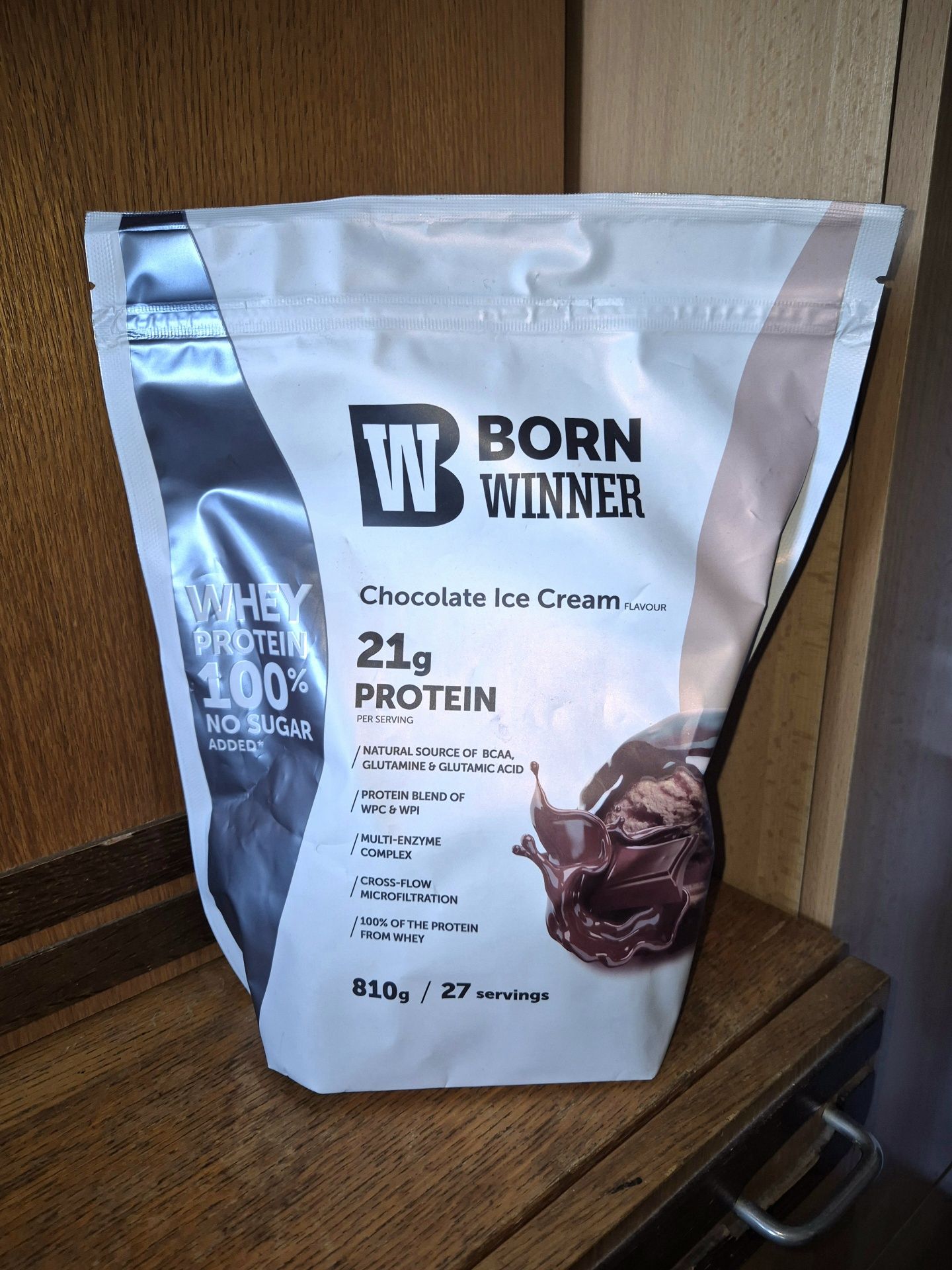 Протеин на прах Born Winner - Chocolate Ice Cream 810g