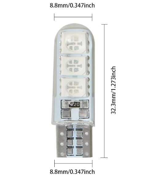 Авто Led лампи Т10 - малки за: плафони,багажник,жабка/Canbus free