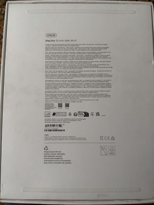 Vand Ipad pro 13"  M4 256Gb