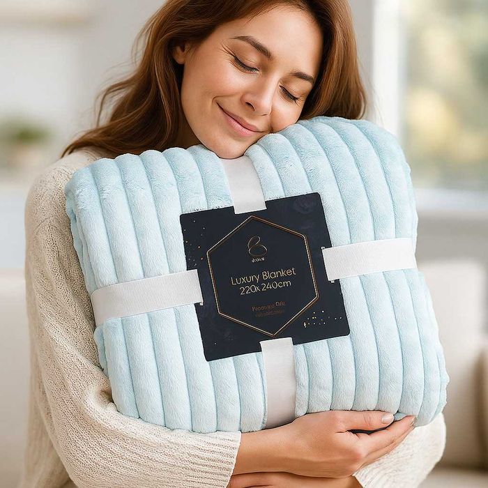 Луксозно меко одеяло- Двулицево - 220x240 см - 3.00 кг на бройка
