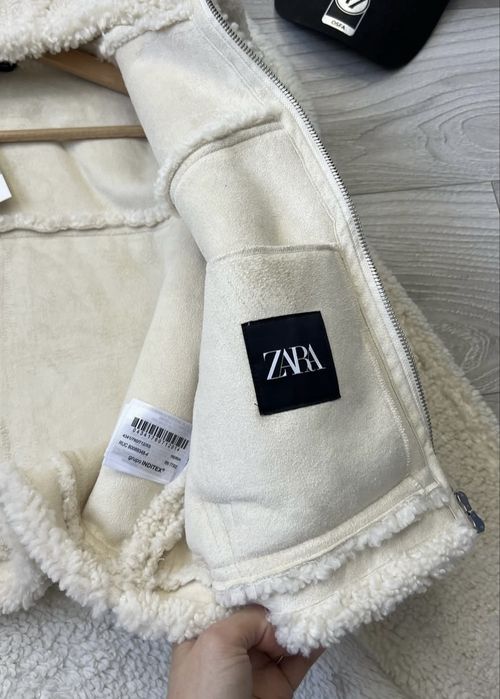 Geaca cu blana zara marimea s