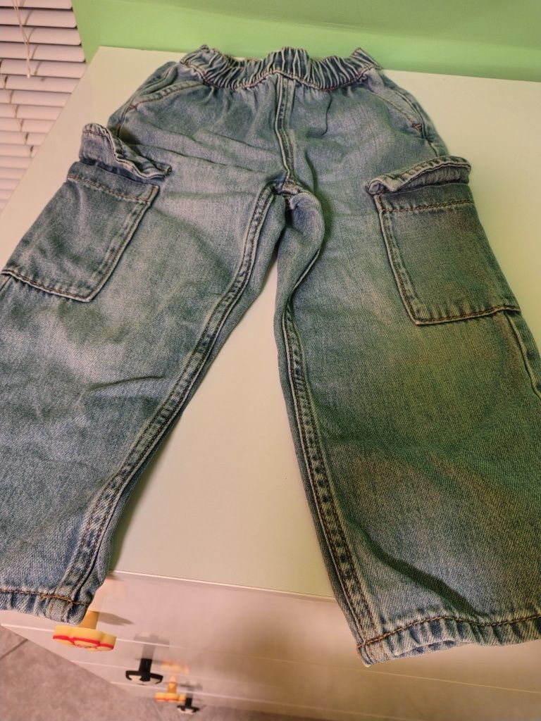 Zara 98-104 пуловер, пола-панталон, широки дънки