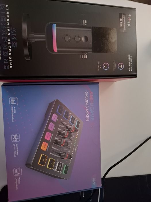 Fifine AM8 + Fifine SC3 – podcast/streaming setup – folosit 20 de zile