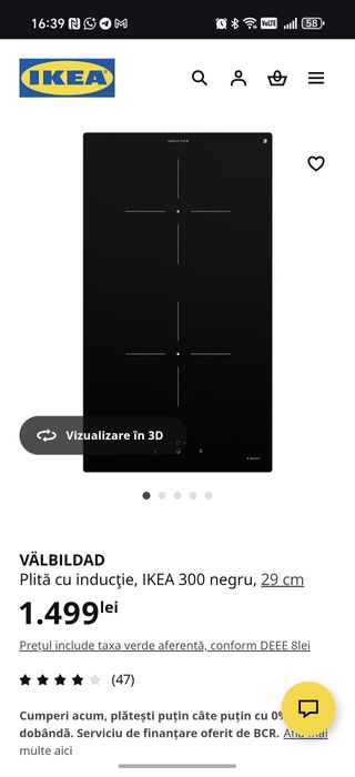 Plita electrica cu inductie noua sigilata.