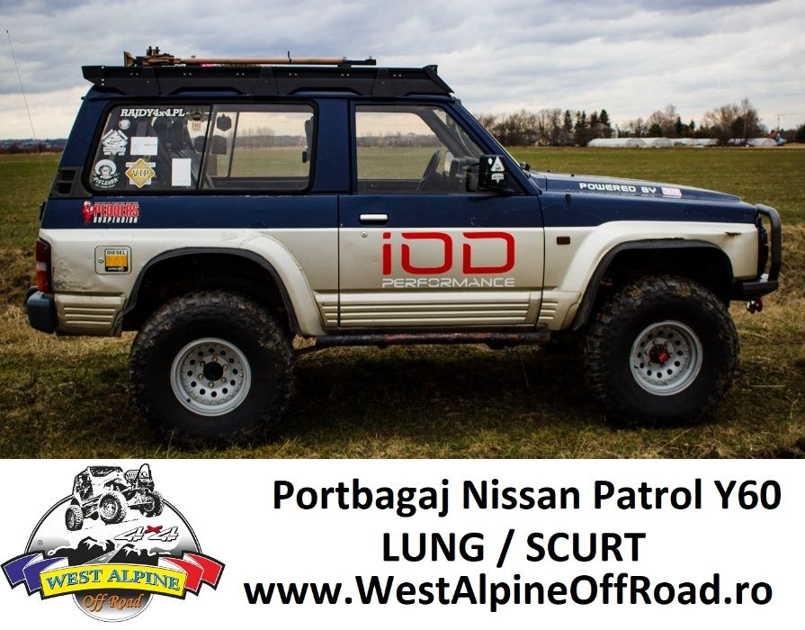 Portbagaj Nissan Patrol Y60 - SLIM Heavy Duty OFF ROAD - Lung / Scurt