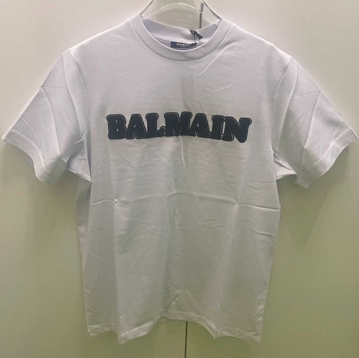 Мъжки тениски Balmain Paris размери S-2XL в черно и в бяло