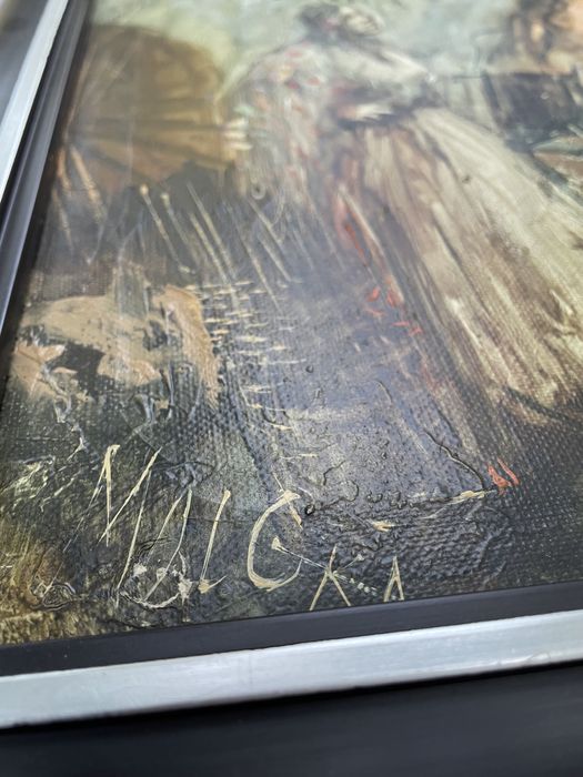 Tablou vechi upei pe panza