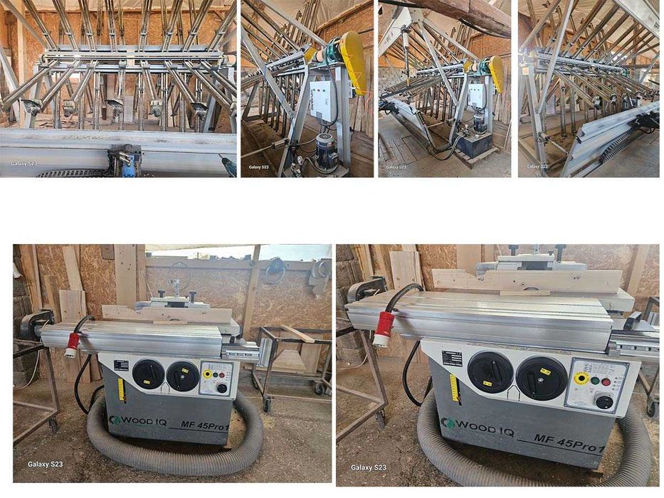 Vând echipamente profesionale pentru atelier de prelucrare a lemnului