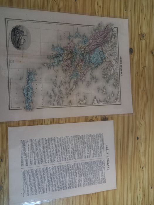 Harta veche a Greciei Antice