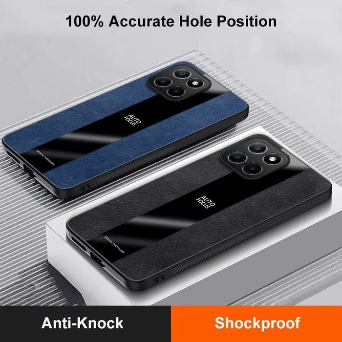 Honor 70 Lite 5G / X8 5G / PORSCHE Кожен кейс гръб с пръстен