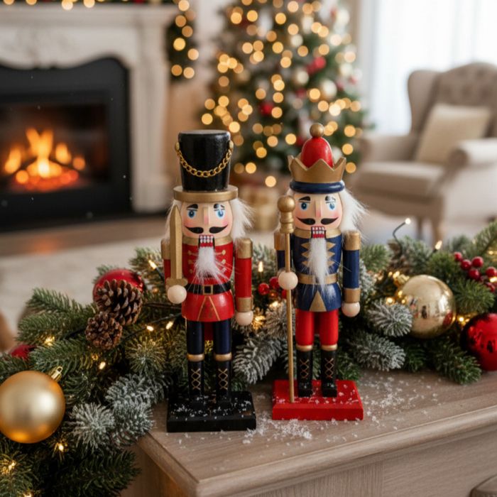 Дървена Коледна фигурка