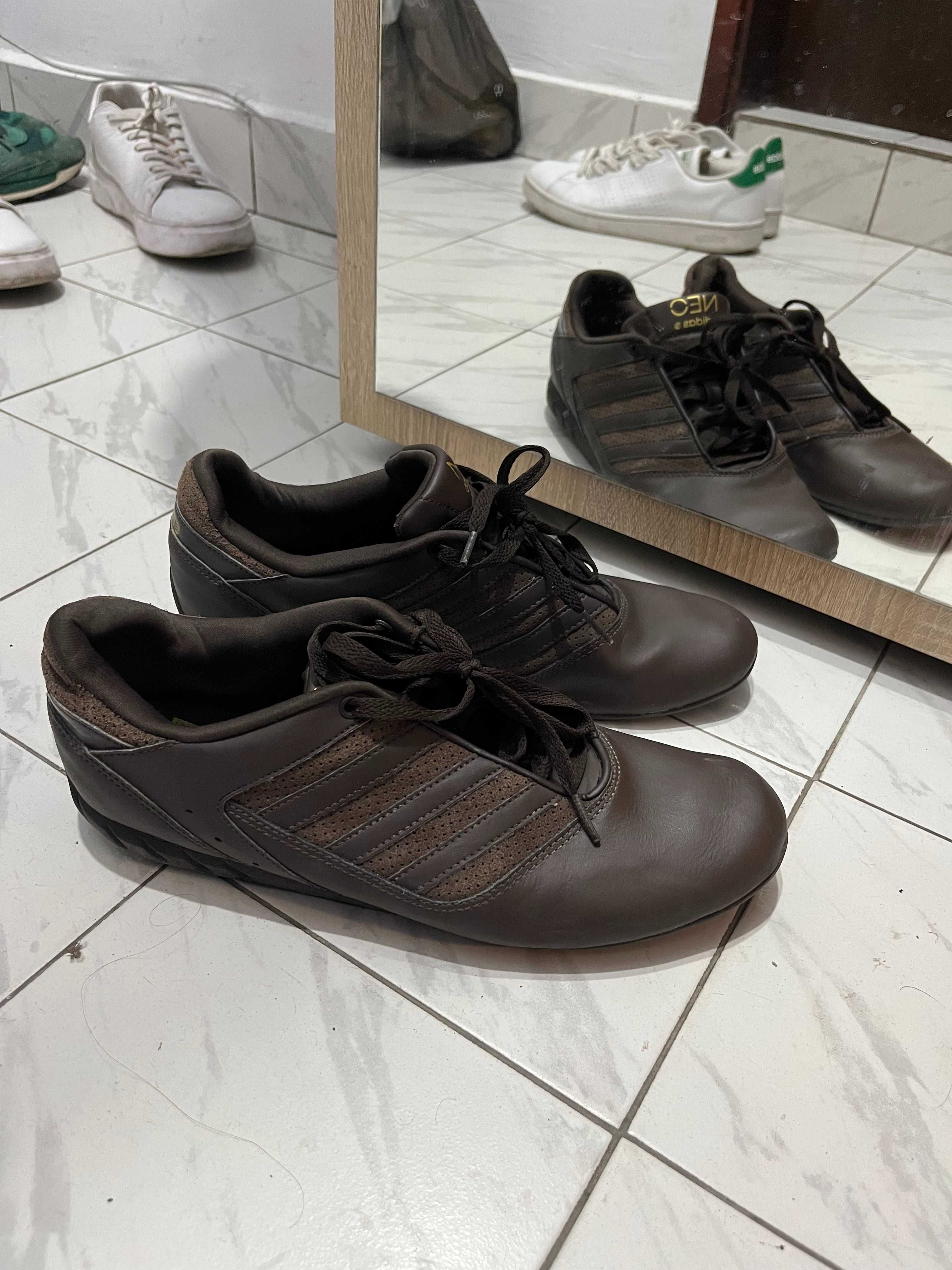 Кожени маратонки Adidas Neo 44 2/3