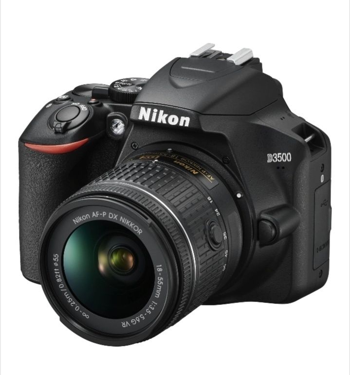 Aparat foto Nikon DSLR D3500 + Trepied, Light ring  și Umbrela difuzie