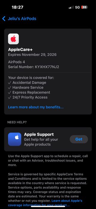 Слушалки AirPods 4 ANC