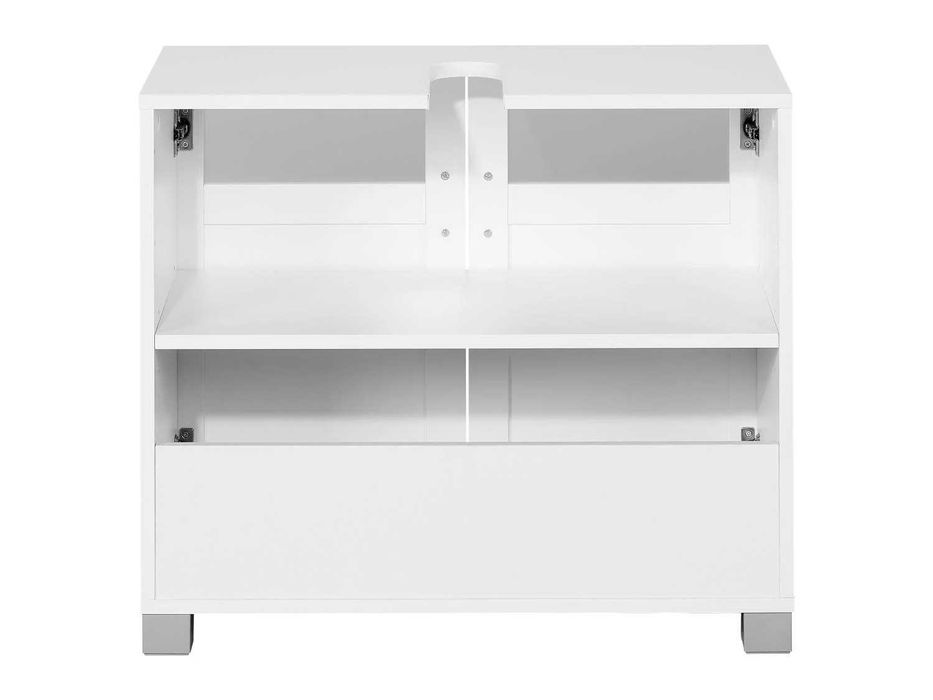 Нов шкаф за баня за под мивка Бял 69 x 59 x 35 cm