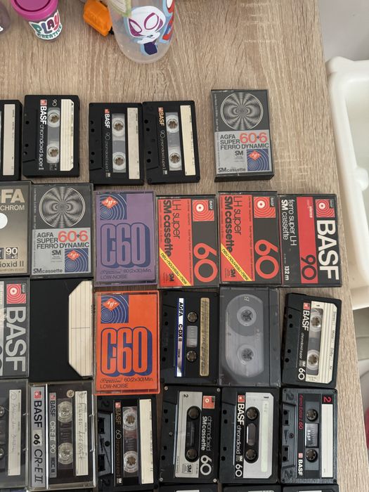 LOT Casete Audio Chrome Basf Maxwell Agfa