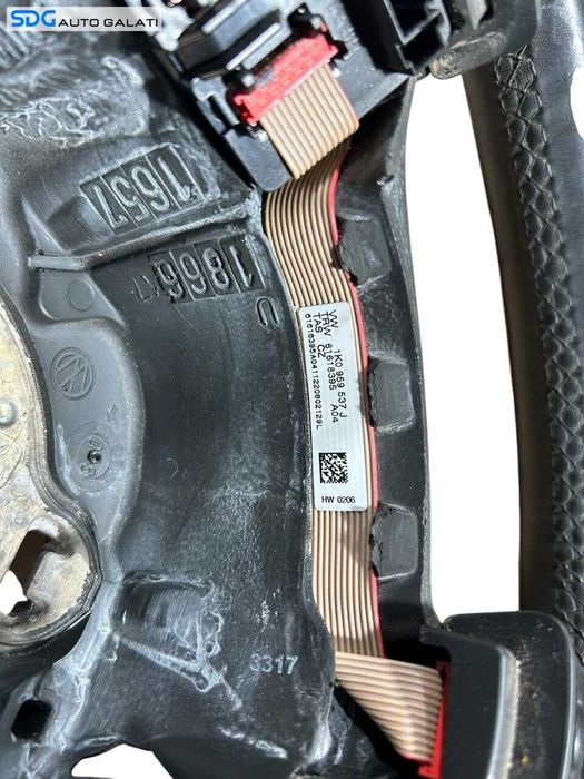 Volan 3 Spite cu Comenzi Volkswagen Passat B6 2005 - 2010 Cod 1K0959537J 61618395 [L6876]