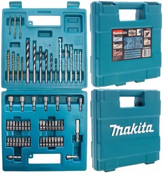 Set de burghie și biți Makita - E-11829, 60 piese
