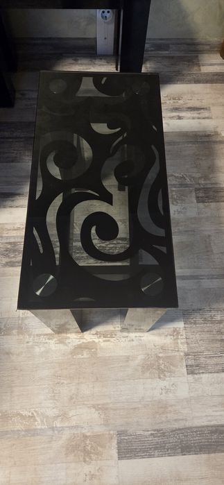 Холни масички стъкло и дърво