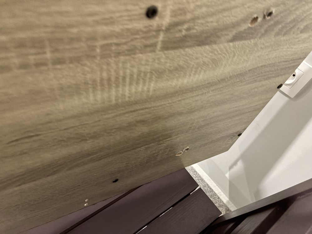 Бюро ABBETVED 48x120 цвят светъл дъб/черно