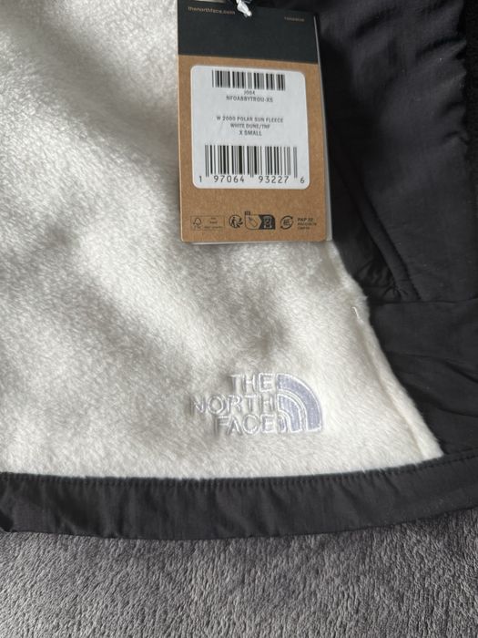 The North Face Polar Sun jacheta fleece dama alb cu negru XS noua