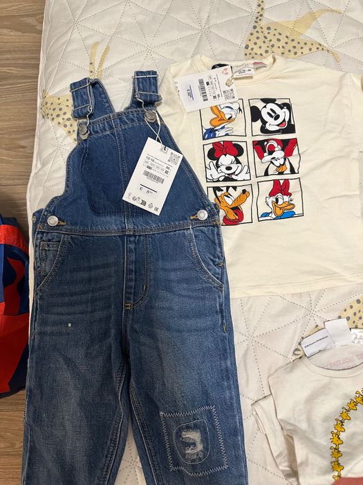 Ново:Лот зимни дрехи Zara,c&a disney, 12-18м 80-86см момче