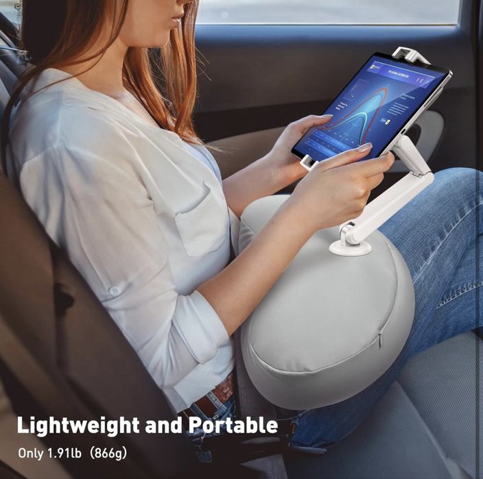 Suport pernă premium AboveTEK pentru smartphone/tabletă, reglabil 360°