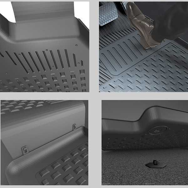 Гумени стелки 4D за Mercedes W176 W177 W204 W205 W206, стелки Мерцедес