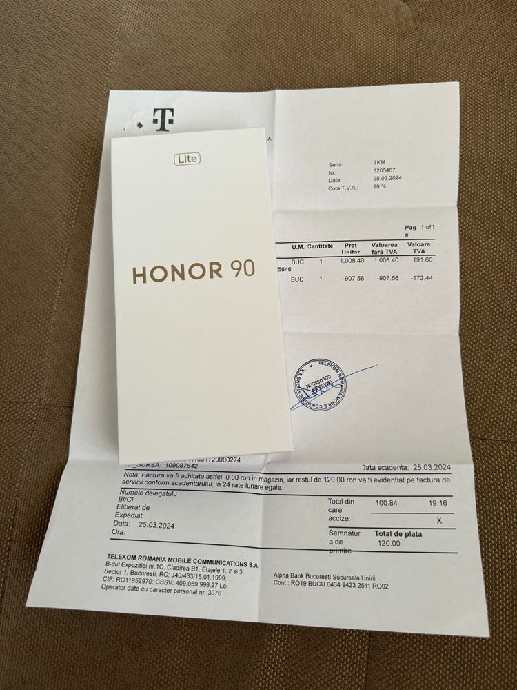 Honor 90 Lite Black 8/256 Gb/Sigilat/Acte romania