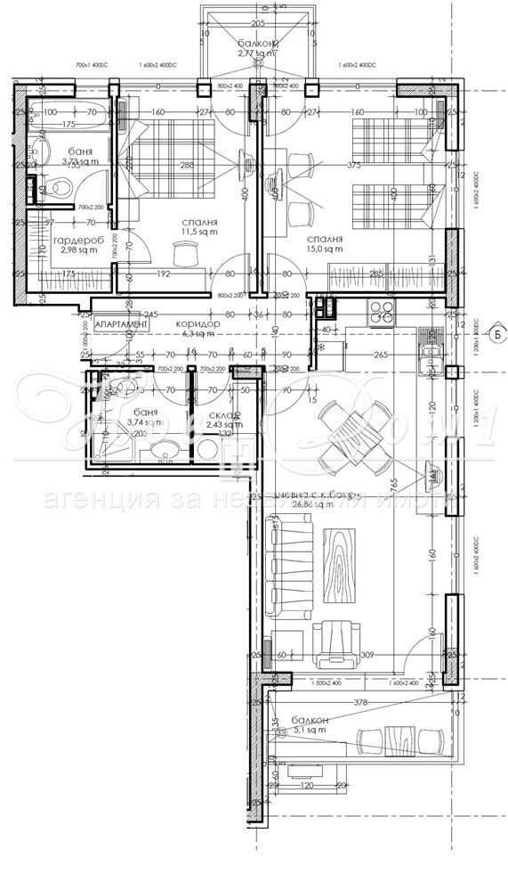 Продава се Тристаен апартамент в София, Витоша - 108 кв.м за 2259 €/кв.м - Снимка #2