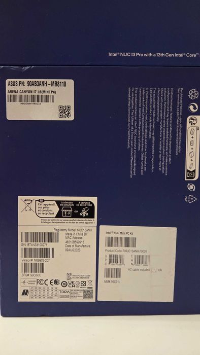 Intel NUC 13 (NUC13ANHi7) – i7 13th Gen 1360P, 32GB RAM, 500GB SSD