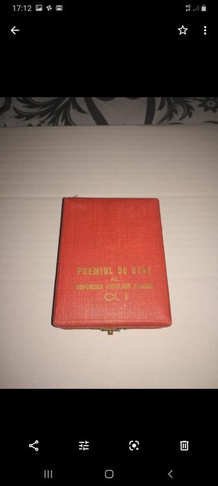 Medalie premiul de stat al republicii populare române din aur