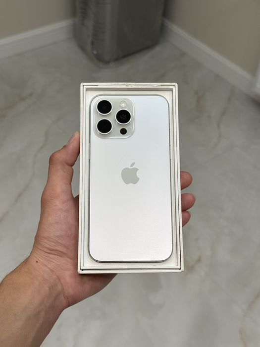 iPhone 15 Pro Max White 256gb/93%yomks Karobka dokument