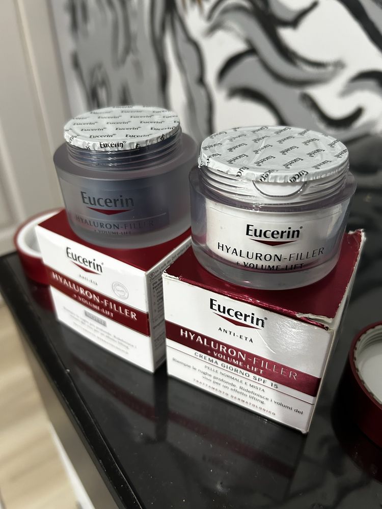 Чисто нови кремове на Eucerin комплект дневен и нощен
