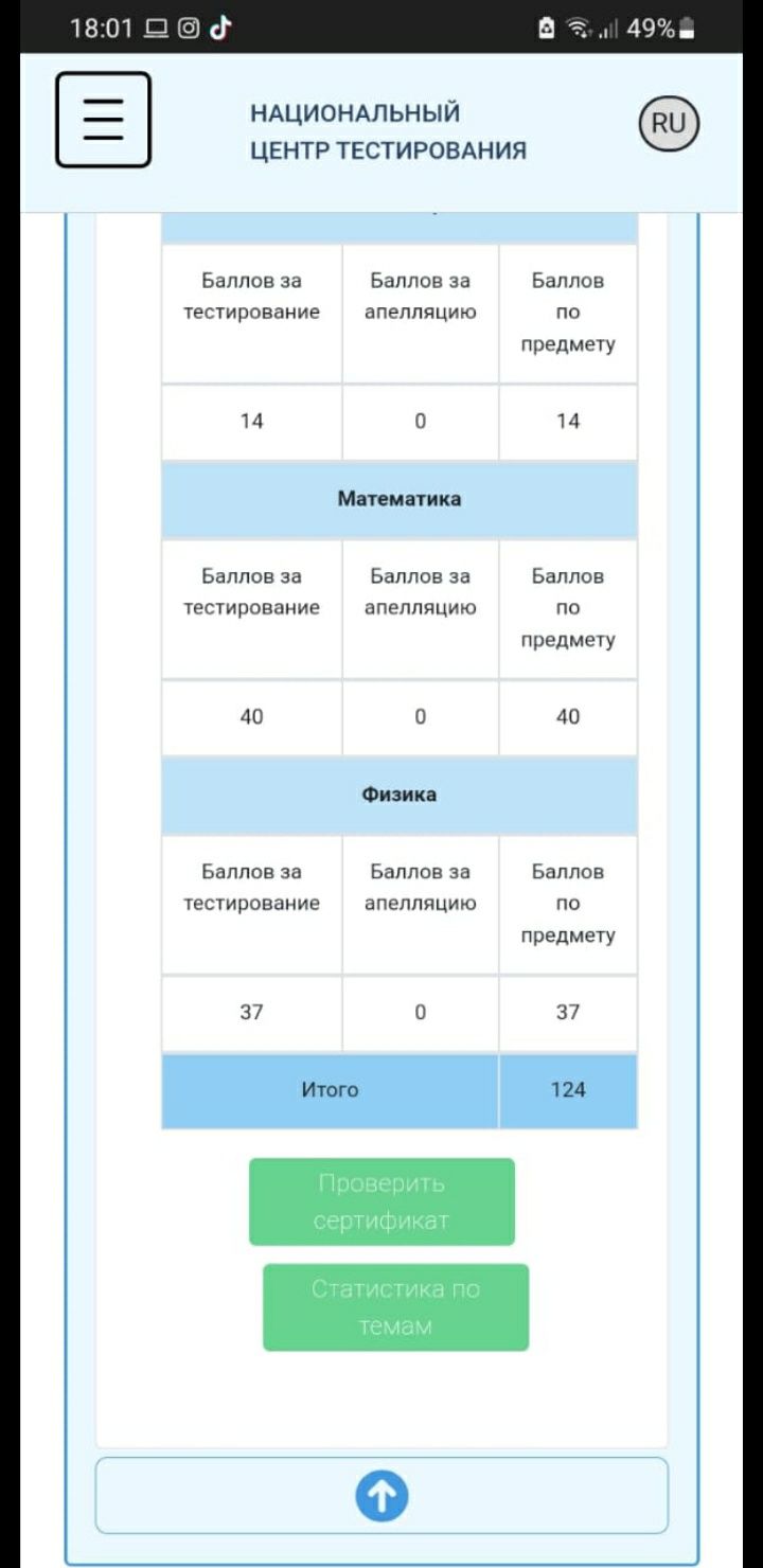 Репетитор по подготовке к ЕНТ