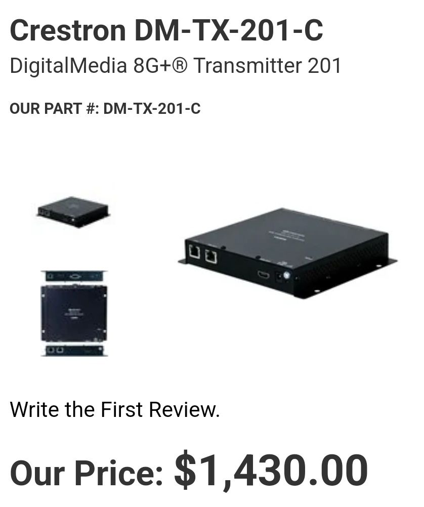 Crestron DM-TX-201-C (2шт)