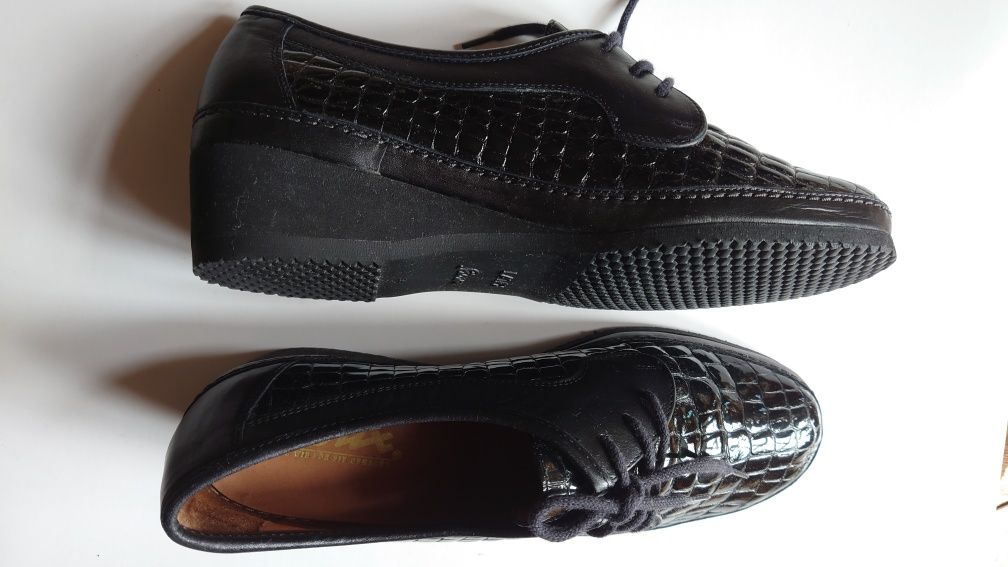 Pantofi noi lux Sioux din piele cu talpa ortopedica din latex 37 4H