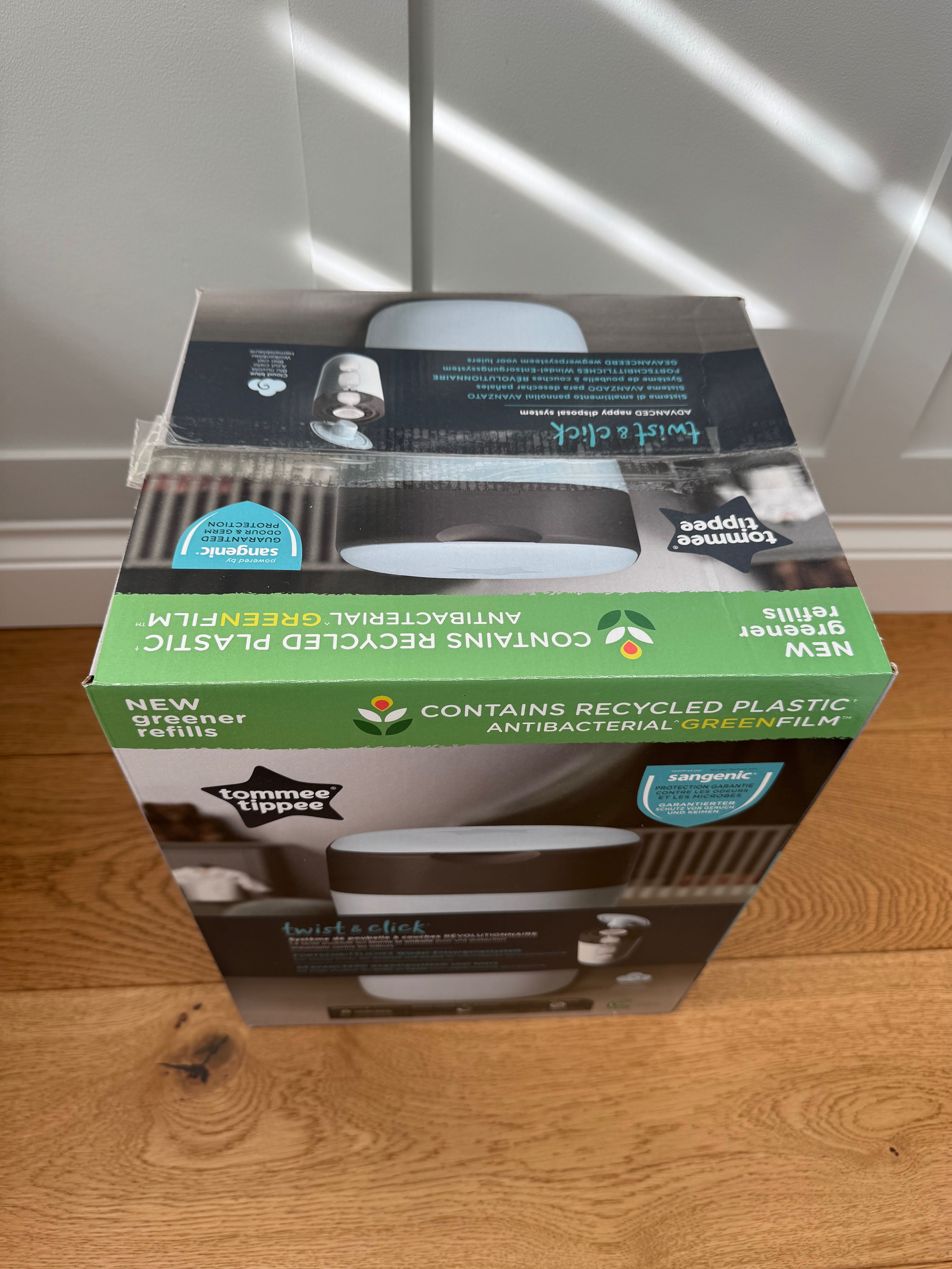 Хигиенен кош за пелени Tommee Tippee - Twist and Click, бял