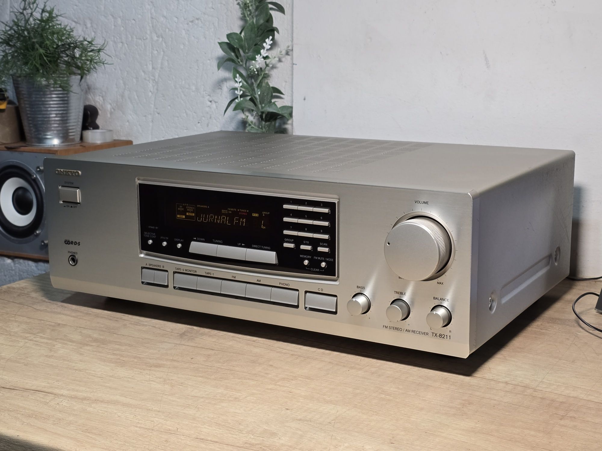 receiver ONKYO TX-8211, argintiu, hi-fi audio