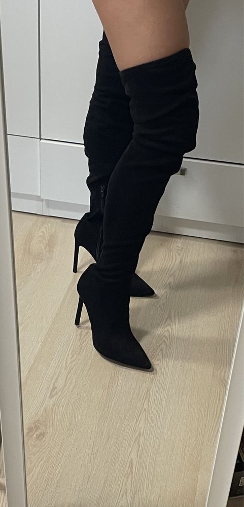 Велурени чизми H&M