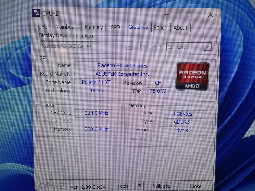 Placa video Radeon RX 560 Series 4 GB