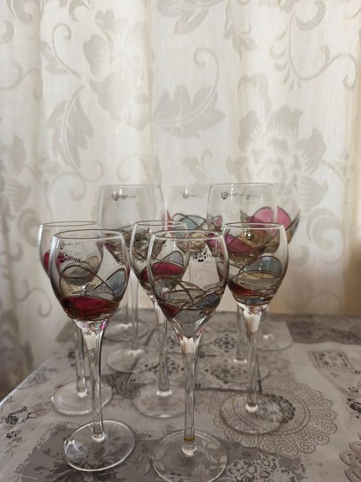 Фужеры и рюмки Bohemia.