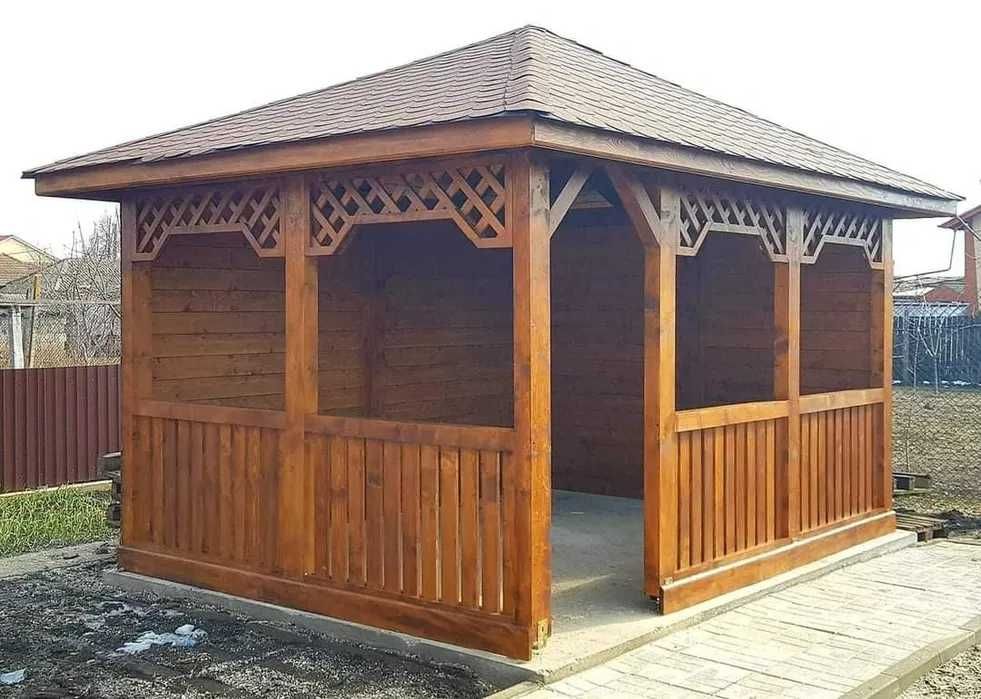 Foisoare, Terase, Cabane stil A-Frame si Case din structura de lemn
