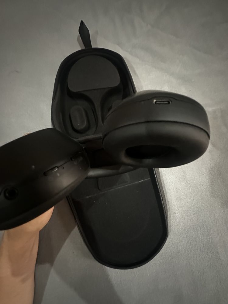 Безжични слушалки с микрофон Sony - WH-1000XM5, ANC, черни