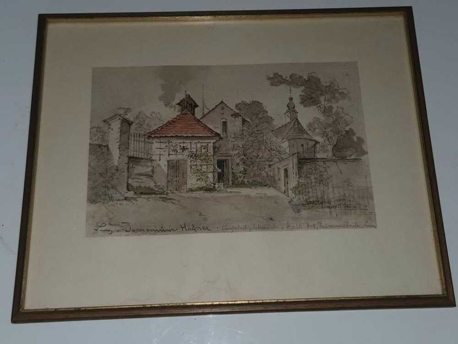 Lot vintage de 2 litografii interesante