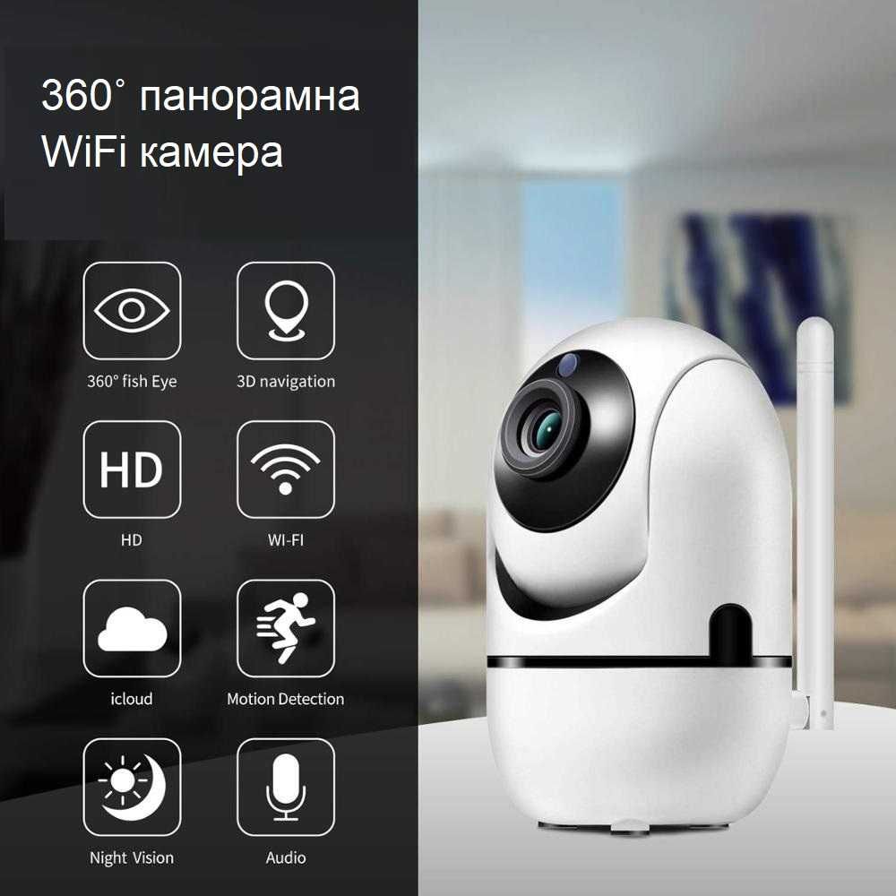 Вътрешна IP Wifi охранителна камера / бебефон