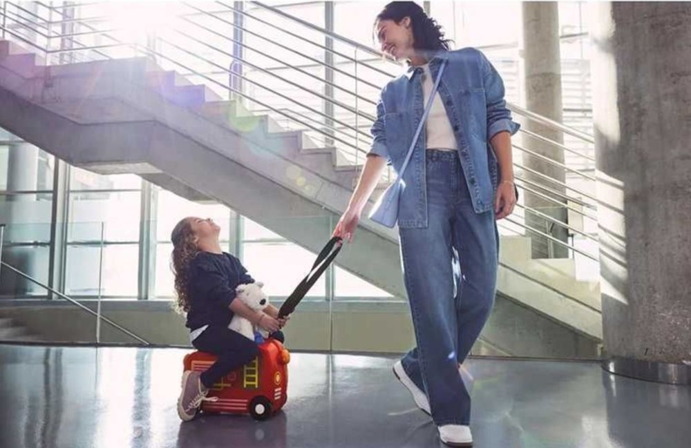 Детски куфар за яздене пожарна кола