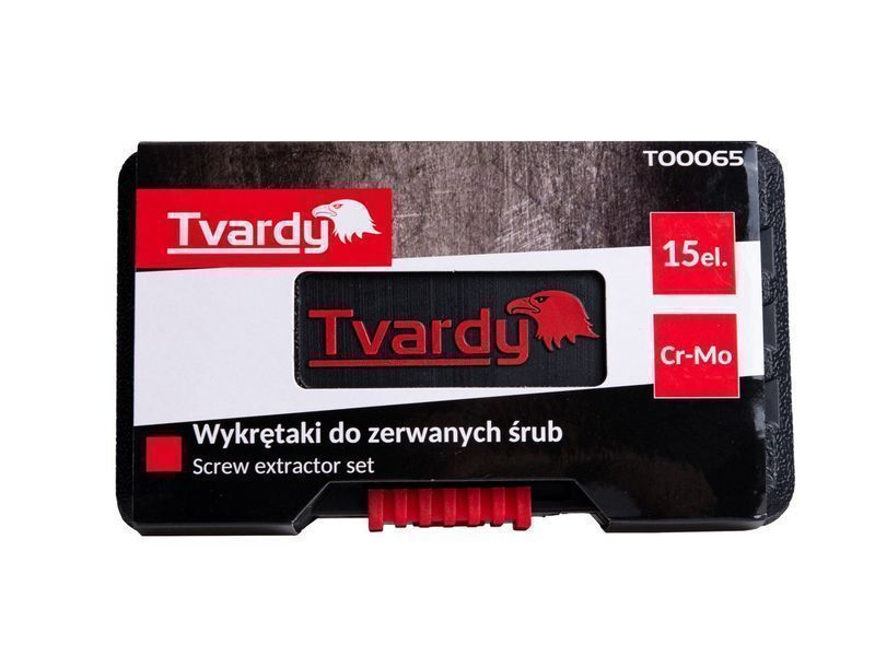 Комплект екстрактори за счупени и износени винтове 15 бр. tvardy