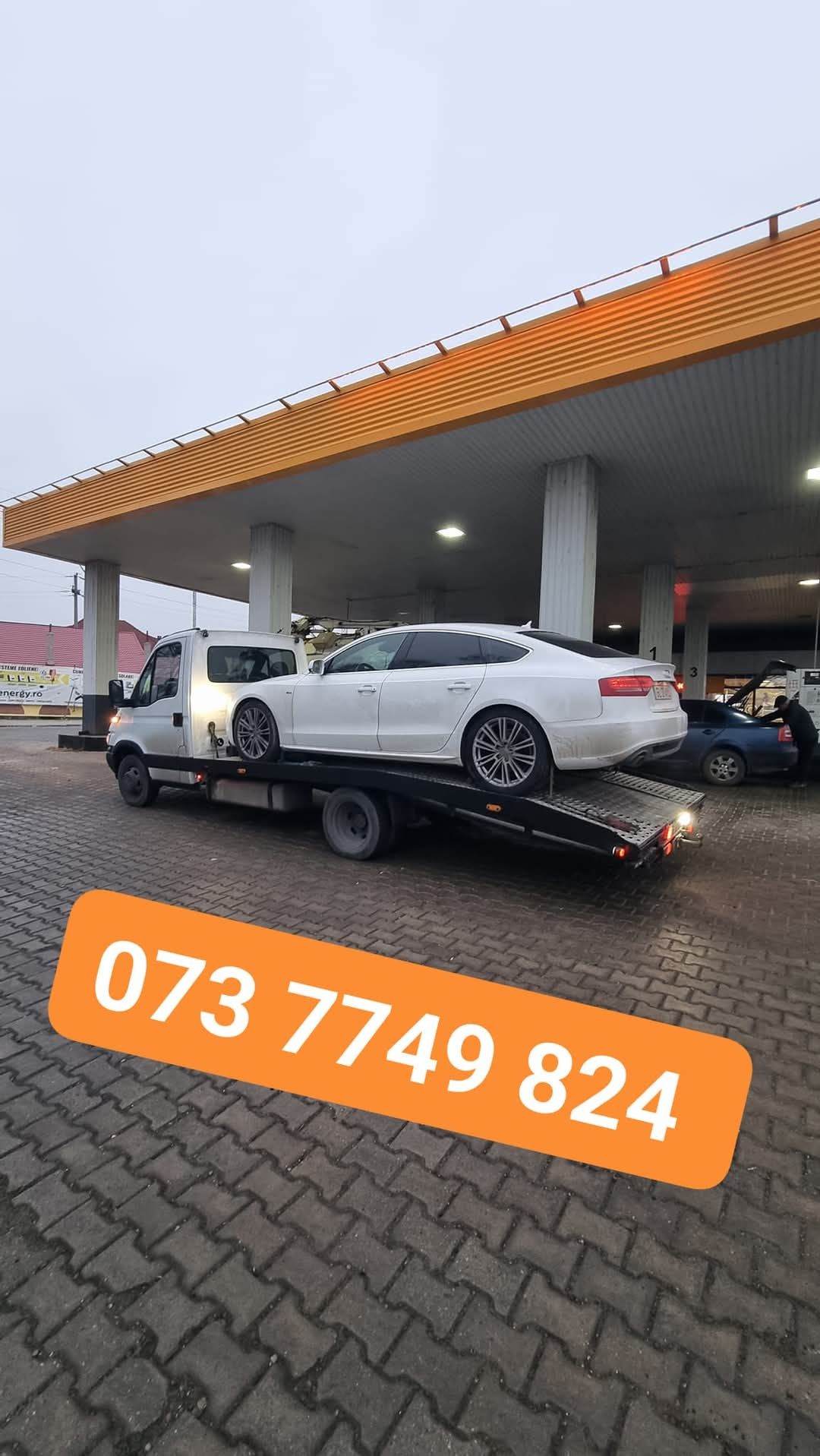 Tractări auto, platformă, asistență rutieră NON-STOP Brăila