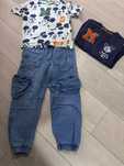 дънки тениска и блуза 134-140 см zara hm reserved
